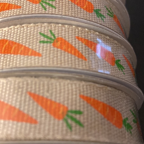 🆕 🥕 Carrot Easter Ribbon - 4 Pack - Crafts - Picture 3 of 5